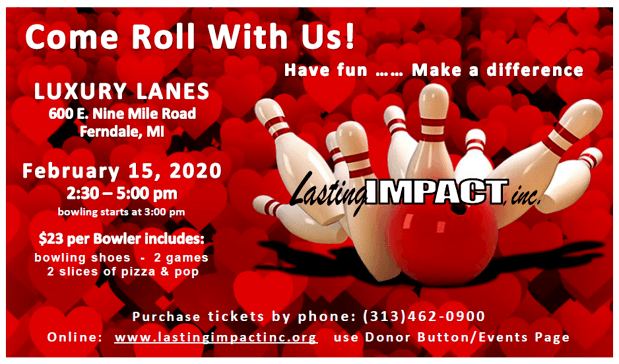 bowling event poster